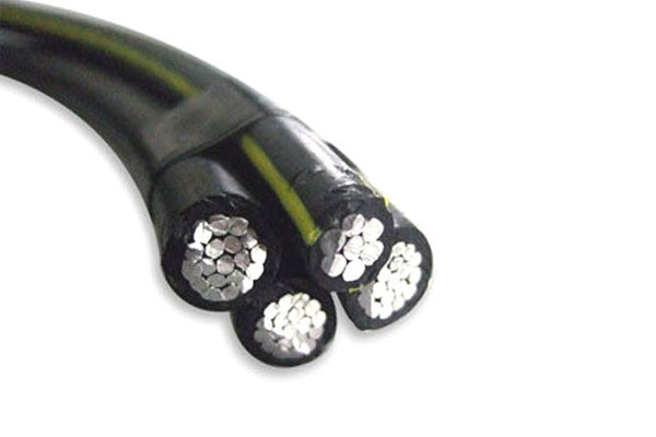 Chola 0.6/1kv XLPE aislado cable alta calidad abc 3 * 1 / 0awg + 1 * 2awg