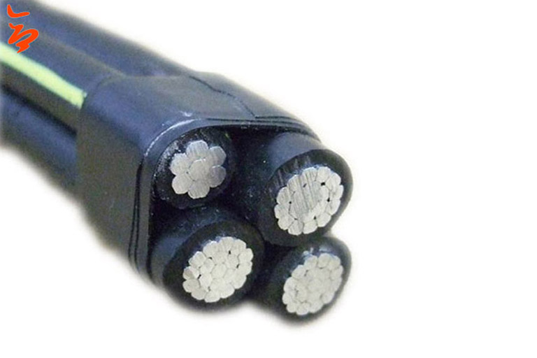 Chola 0.6/1kv XLPE aislado cable alta calidad abc 3 * 1 / 0awg + 1 * 2awg